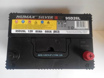 NUMAX 95D26L 80AH 680A EN8